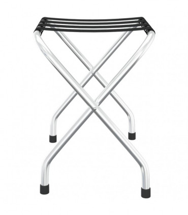 Luggage Rack Black and Silver 56x40x49 cm