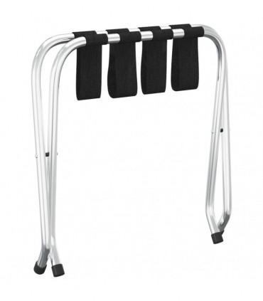 Luggage Rack Black and Silver 56x40x49 cm