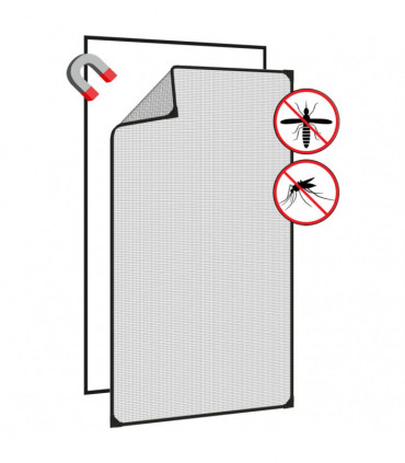 Magnetic Insect Screen for Windows Anthracite 80x140 cm