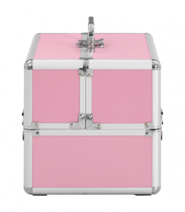 Make-up Case 22x30x21 cm Pink Aluminium
