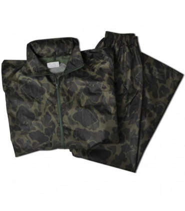 Men's Camo Print 2-Piece Rain Suit with Hood XXL