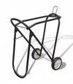 Metal Foldable Saddle Rack with Wheels