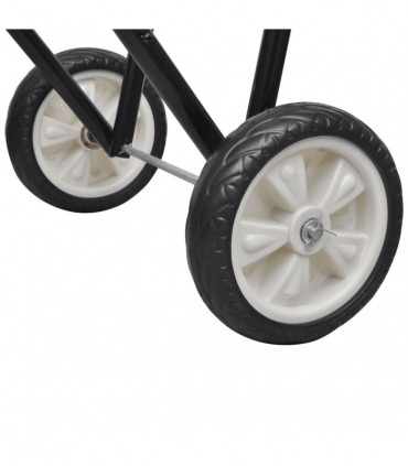 Metal Foldable Saddle Rack with Wheels