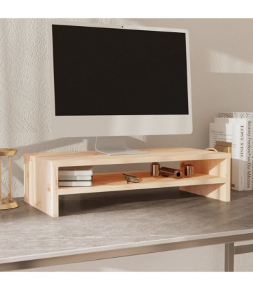 Monitor Stand 50x24x13 cm Solid Wood Pine