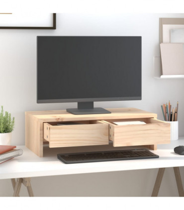 Monitor Stand 50x27x15 cm Solid Wood Pine