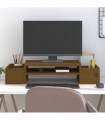 Monitor Stand Honey Brown 70x27.5x15 cm Solid Wood Pine