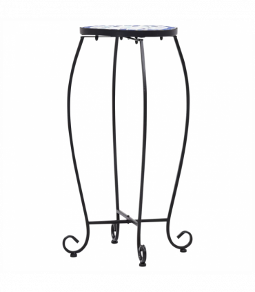 vidaXL Mosaic Tables 3 pcs Blue and White Ceramic