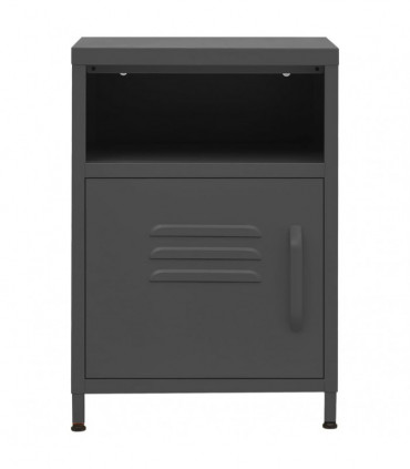 Nightstands 2 pcs Anthracite 35x35x51 cm Steel