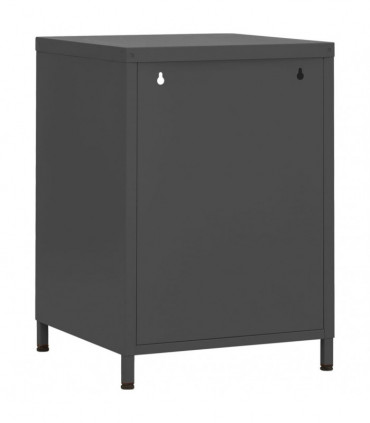 Nightstands 2 pcs Anthracite 35x35x51 cm Steel