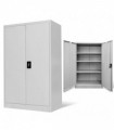 Office Cabinet 90x40x140cm Steel Grey