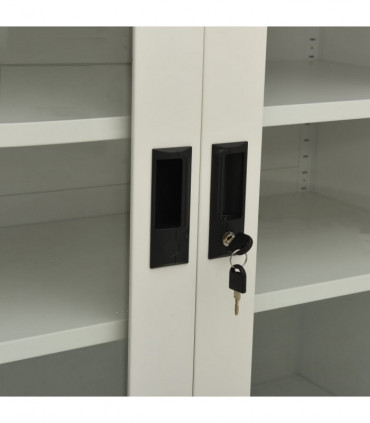 Office Cabinet Light Grey 90x40x90 cm Steel