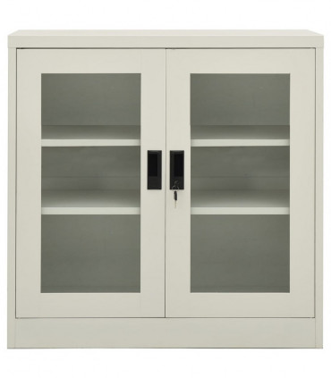 Office Cabinet Light Grey 90x40x90 cm Steel