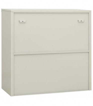 Office Cabinet Light Grey 90x40x90 cm Steel