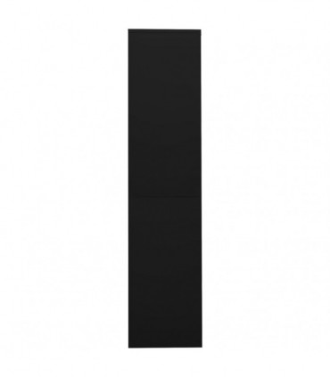 Office Cabinet with Sliding Door Black 90x40x180 cm Steel