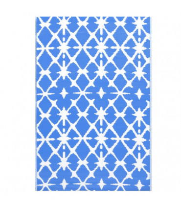 Outdoor Carpet Blue and White 160x230 cm PP