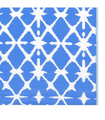 Outdoor Carpet Blue and White 160x230 cm PP