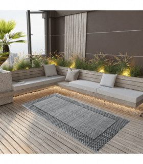 Outdoor Carpet Grey 190x290 cm PP