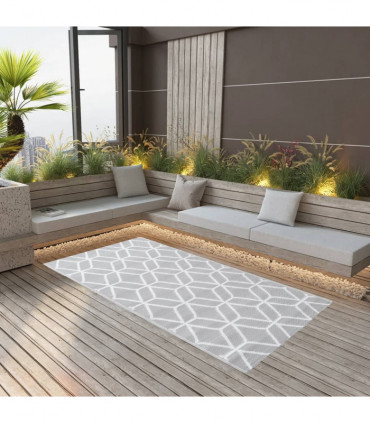 Outdoor Carpet Grey 80x150 cm PP