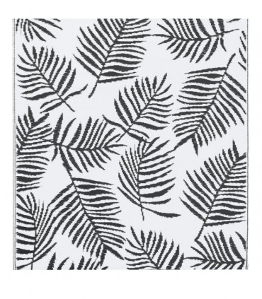 Outdoor Carpet White and Black 120x180 cm PP