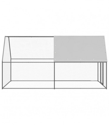 Outdoor Chicken Cage 2x4x2 m Galvanised Steel