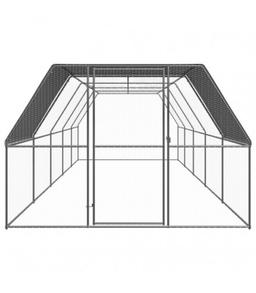Outdoor Chicken Cage 3x10x2 m Galvanised Steel