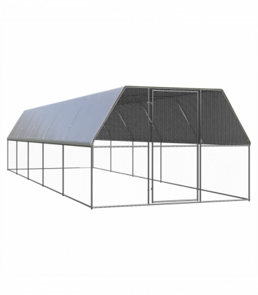 Outdoor Chicken Cage 3x10x2 m Galvanised Steel