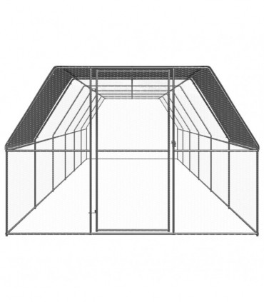 Outdoor Chicken Cage 3x12x2 m Galvanised Steel