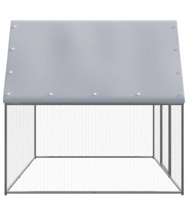 Outdoor Chicken Cage 3x2x2 m Galvanised Steel