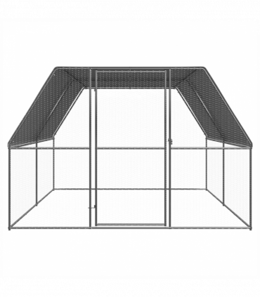 Outdoor Chicken Cage 3x4x2 m Galvanised Steel