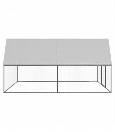 Outdoor Chicken Cage 3x4x2 m Galvanised Steel