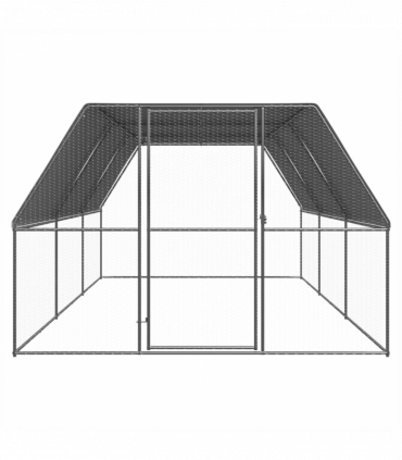 Outdoor Chicken Cage 3x6x2 m Galvanised Steel