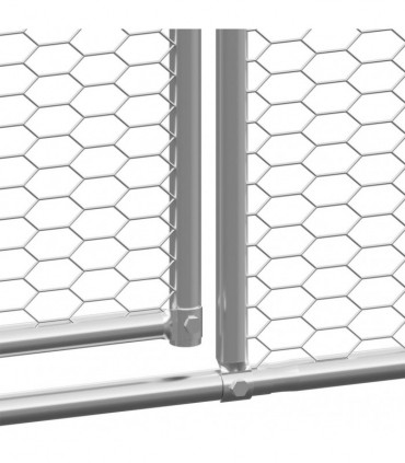 Outdoor Chicken Coop 3x20x2 m Galvanised Steel