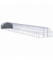 Outdoor Chicken Coop 3x24x2 m Galvanised Steel