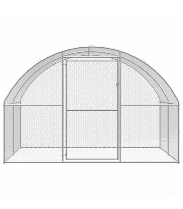 Outdoor Chicken Coop 3x2x2 m Galvanised Steel