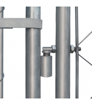 Outdoor Dog Kennel Galvanised Steel 2x2x1 m