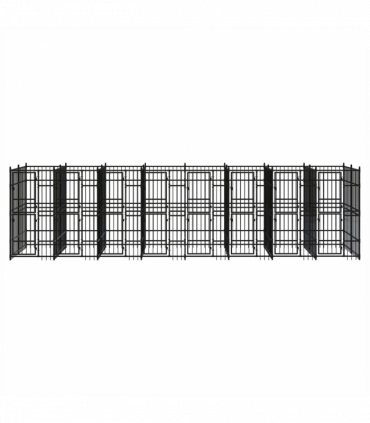 Outdoor Dog Kennel Steel 14.75 m�