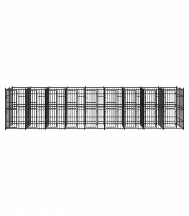 Outdoor Dog Kennel Steel 16.59 m�