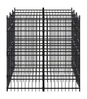 Outdoor Dog Kennel Steel 5.53 m²