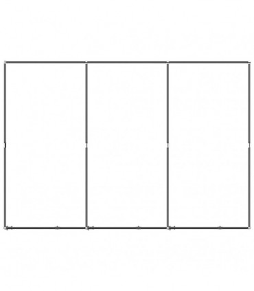 Outdoor Dog Kennel Steel 5.53 m²