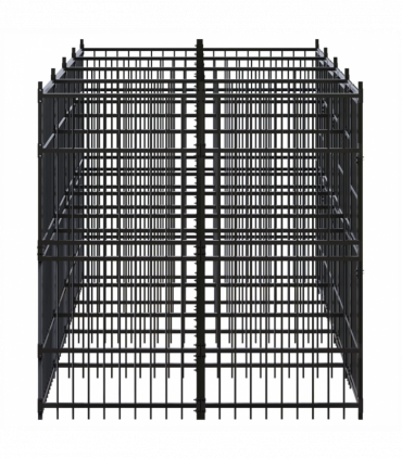 Outdoor Dog Kennel Steel 7.37 m�