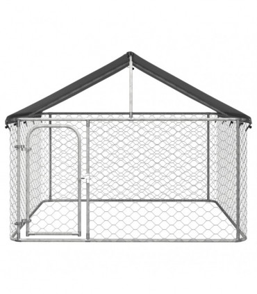 Outdoor Dog Kennel with Roof 200x200x150 cm