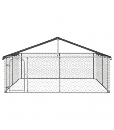 Outdoor Dog Kennel with Roof 300x300x150 cm