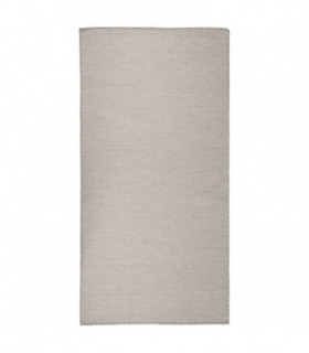vidaXL Outdoor Flatweave Rug 100x200 cm Taupe