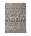 Outdoor Flatweave Rug 200x280 cm Black Stripes