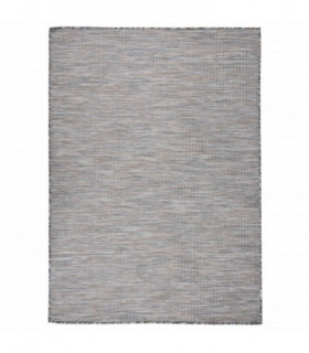Outdoor Flatweave Rug 200x280 cm Brown and Black