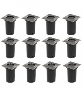 Outdoor Ground Lights 12 pcs Square
