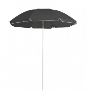 Outdoor Parasol with Steel Pole Anthracite 180 cm