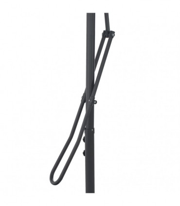 Outdoor Parasol with Steel Pole Bordeaux Red 300x230 cm