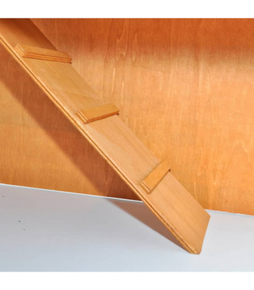 Outdoor Rabbit Hutch Small Animal House Pet Cage 3 Doors Wood