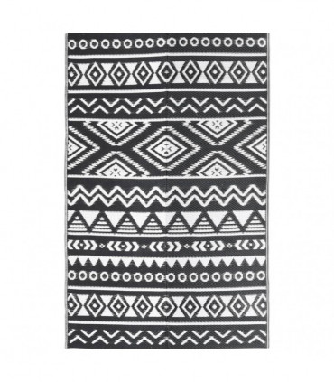 Outdoor Rug Black 190x290 cm PP
